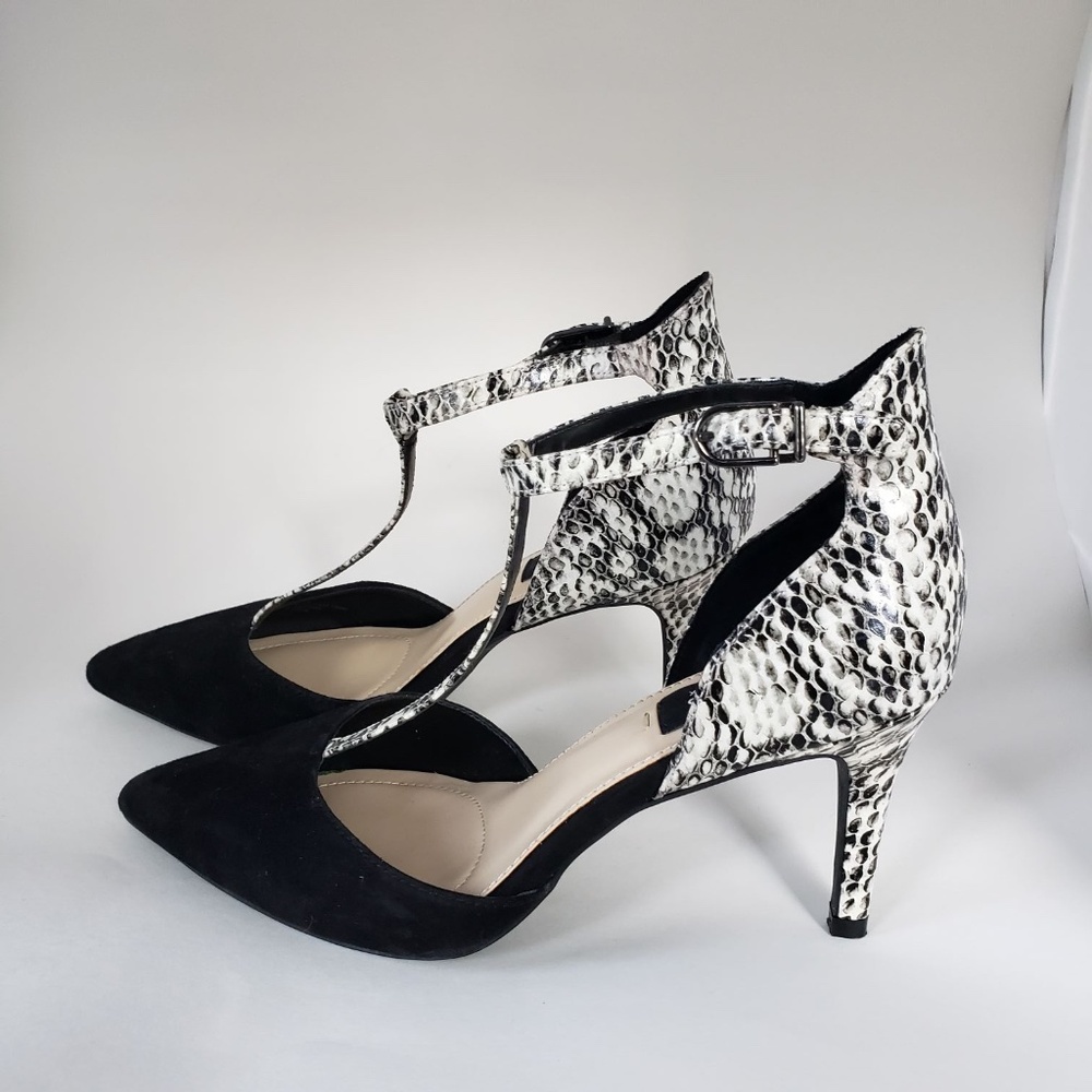 Jones New York Shoes Dakota Black/White Heel Shoes - Size 6.5